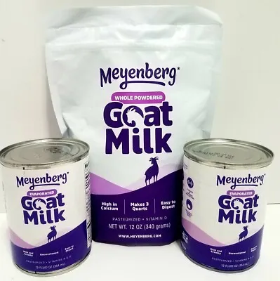 Meyenberg Whole Powdered & Cans Goat Milk Lot 3 Gluten Free • $39.99