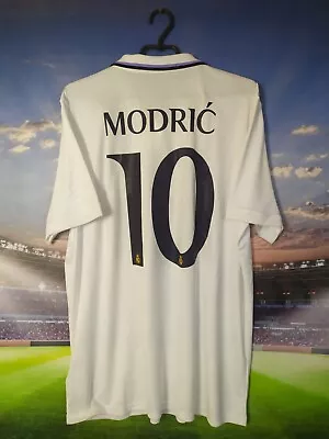 Modric Real Madrid Home Football Shirt 2022 - 2023 Adidas Mens Size XL Ig93 • $84.99