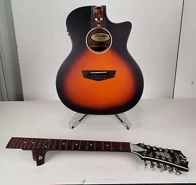 D'Angelico Premier Fulton LS 12-string A-E Guitar - Sunburst - Detached Neck • $32