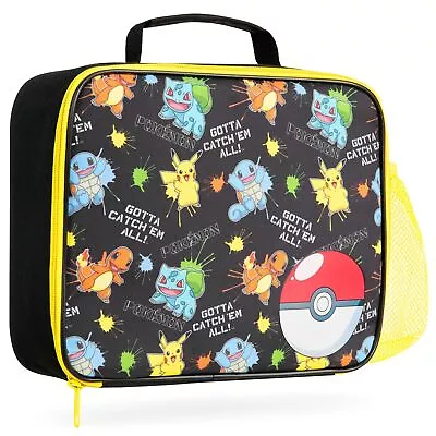 Pokemon Lunch Box Kids Insulated Lunch Bag For School (Multi) • £14.49