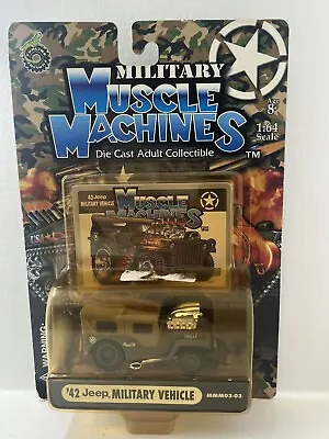 Muscle Machines Military '42 Jeep Military Vehicle 1:64 Scale • $6.49