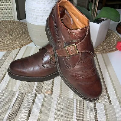 Johnston Murphy Mens 4720 Monk Strap Shoe Boots Made In Italy • $48.99