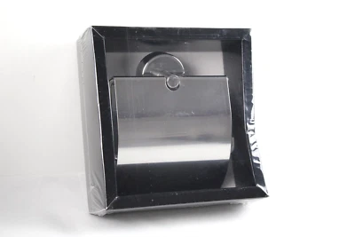 £8.99 • Buy Toilet Roll Holder With Cover Wall Mounted Stainless Steel