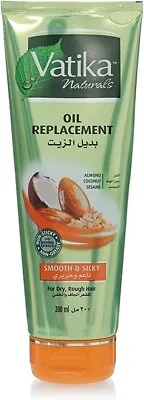 Vatika Naturals Smooth & Silky Oil Replacement For Dry And Coarse Hair 200ML • $26.90