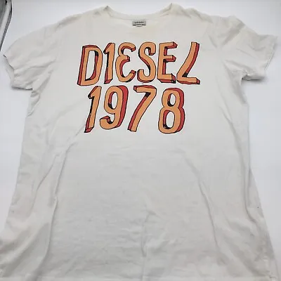 Diesel 1978 Mens Graphic Industry Casual Logo T Shirt XL • $22.50