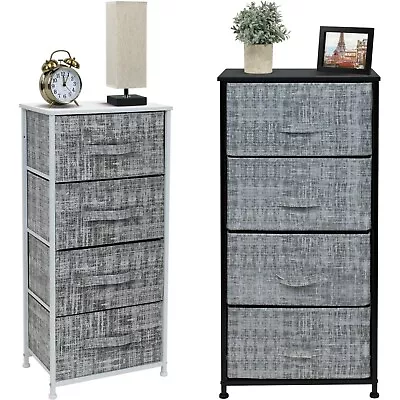 $49.99 • Buy Sorbus 4 Drawers Dresser - Furniture Storage Chest Organizer Bedroom Unit - Gray