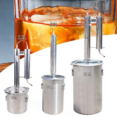 12L 3 Gallon Alcohol Distiller Brewing Kit Moonshine Wine Boiler Still Stainless • $155