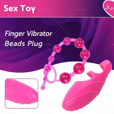 Finger Vibrator Clitoris G-Spot Stimulator Massager For Women Sex Toy Adult Toys • $14.36