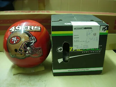 14#4oz TW 2-1/4 NIB 2013 Style VIZ-A-BALL NFL San Francisco 49ers Bowling Ball • $200