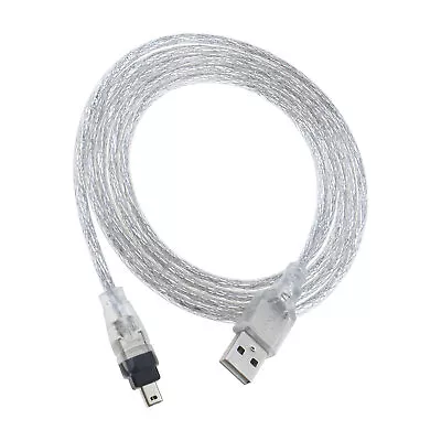 USB Male To Firewire IEEE 1394 Male ILink Adapter Cable For Sony DCR-TRV75E DV • £7.33