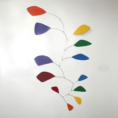 Modern Hanging Mobile Art Large Rainbow Leaves Free Shipping Gift New Home Decor • $300