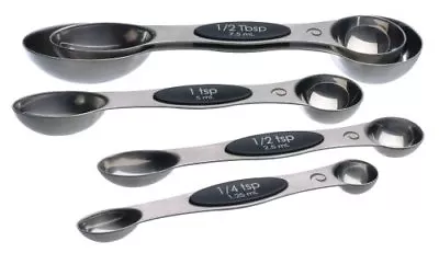 Prepworks By Progressive Magnetic Measuring Spoons Stainless Steel - Set Of 5 • $16.50