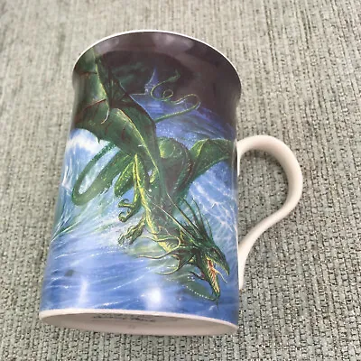 Danbury Mint Dragon Of The Dark Sea Aquadrothix By Jon Sullivan Bone China Mug • £9.99