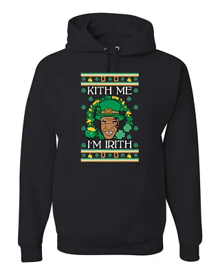 Mike Tyson Kiss Me Im Irith Funny Irish St Paddys St Patricks Day Sweatshirt • $34.99