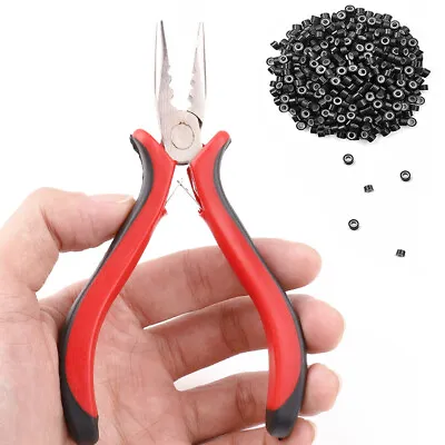 Steel Hair Extension Pliers Extensions Removal Tools For Nano Ring & Micro Beads • £4.22