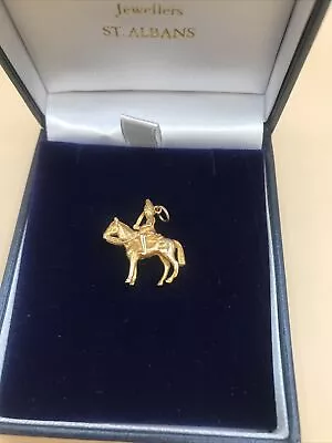 9ct Yellow Gold Horse Guard Pendant/charm • £150