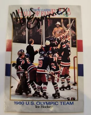 1991 Impel USA Hockey Olympic Hall Of Fame #66 Mike Eruzione Signed Autographed • $14.99