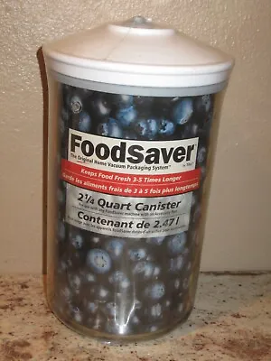 $34.99 • Buy FoodSaver 2 1/4 Quart Vacuum Sealer Canister Jar Food Saver- New