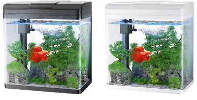 21L/38L/54L/87L Nano Aquarium Fish Tank Tropical Coldwater LED Lighting - UK • £50.99