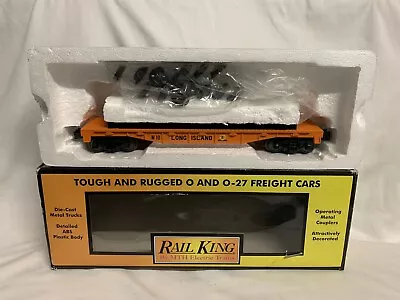 Mth Railking Long Island Flat Car W/ Wheel Set 30-76458! For Crane O Gauge • $59.99