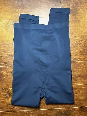 Spanx Blue Maternity Seamless Legging High Waisted Sz Large • $23.09