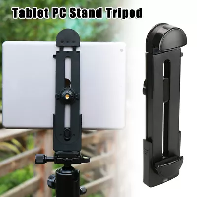 Phone Tablet PC Stand Tripod Mount Adapter Adjustable Clamp Holder For IPad Hot • $14.15