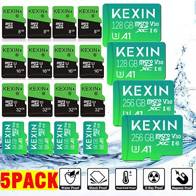 5 PACK/ LOT Micro SD Card Memory 8GB 16GB 32GB 64GB 128GB 256GB Extreme Ultra • $17.90