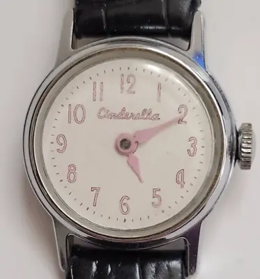 $50 • Buy CINDERELLA 1950s Vintage Disney Princess Wrist Watch TIMEX Mechanical WORKS