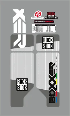 $24 • Buy Rock Shox Boxxer 2010 Fork / Suspension Decal Set  World Cup