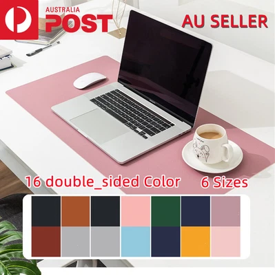$20.95 • Buy Double-Sided Large Leather Gaming Keyboard Mouse Pad Waterproof Office Desk Mat