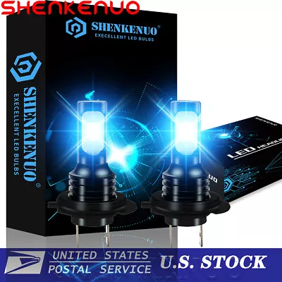 H7 8000K Ice Blue 8000LM  LED Headlight Bulbs High Low Beam Fog Light 2Pcs • $18.90