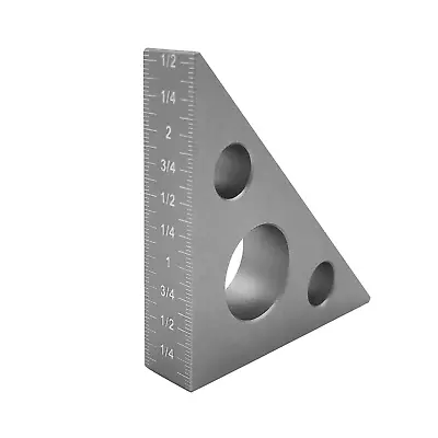 Right Angle Ruler 4590 Degree Aluminum Alloy Triangle Imperial Metric Scale • $18.69