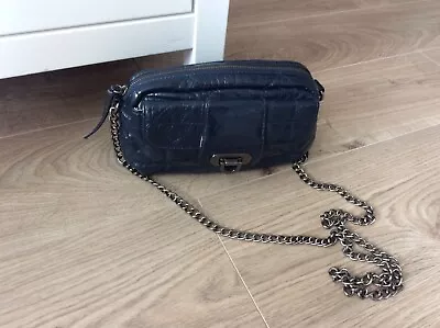 £10 • Buy French Connection Dark Blue With Chain Shoulder/cross /body Handbay