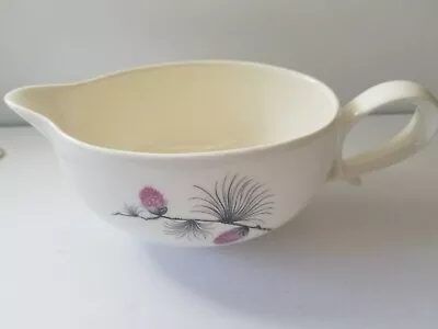 Vintage Canonsburg Pottery Wild Purple Pink Clover Gravy Boat • $12.99