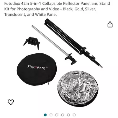 Fotodiox 5 In 1 Collapsoble Reflector Panel And Stand Kit For Photography • $27.99