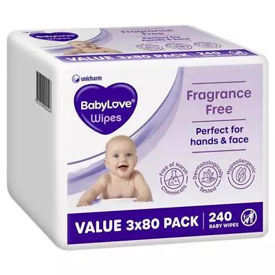 Babylove Everyday Wipes (80 X 3) 240 Pack Online Only • $8.99