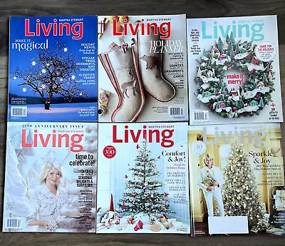 Martha Stewart Living Magazines One Lot 6 December Issues • $30