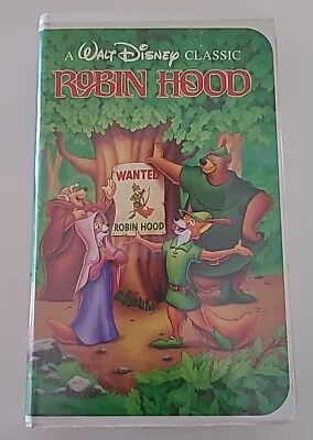 A Walt Disney Classic Black Diamond Edition Robin Hood Clamshell VHS 1991 #1189 • $49.99