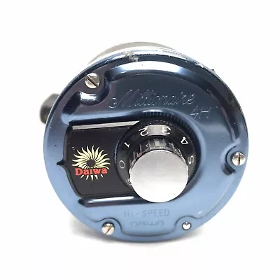 Vintage Daiwa Millionaire 4H Bait Casting Reel Hi Speed Blue Good Made In Japan • $34.95