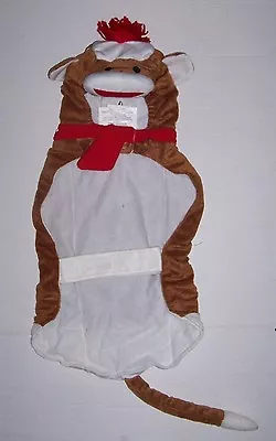 NWT Plush Sock Monkey Pet Costume Large -  Dog Clothes Halloween • $24.99