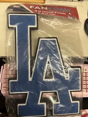 New MLB Los Angeles Dodgers 3D Fan Foam Logo Holding Wall Sign 18  X 13  • $10