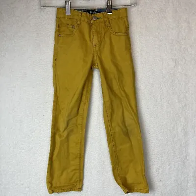 MINI BODEN 6Y Pants Yellow Mustard Adjustable School • $15