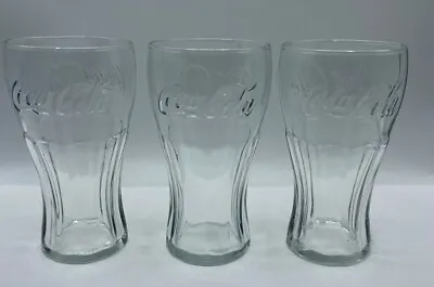 Mcdonalds Coca Cola Coke Glass 16oz Cups Glasses Lot Of 3 • $19.99