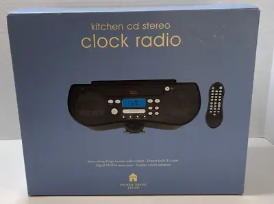 VTG Michael Graves Design UNDER CABINET Kitchen CD Stereo Clock Radio W/ Remote • $59.99