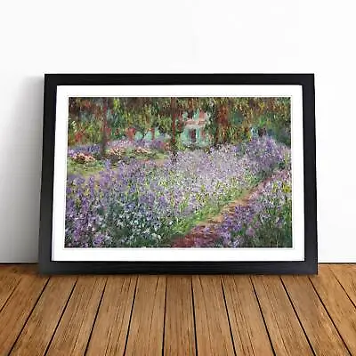 Claude Monet Irises In Monets Garden Wall Art Print Framed Canvas Picture Poster • £34.95