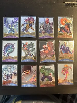 1995 Fleer Marvel Metal Silver Flashers Parallel Cards Finish Your Set You Pick • $5