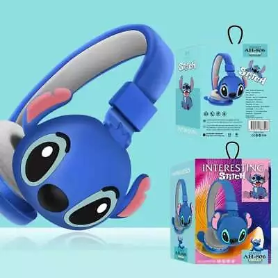 Lilo & Stitch Kid Wireless Headphones Head Sets Soft Ear Pads Headset Best Gift • $19.98