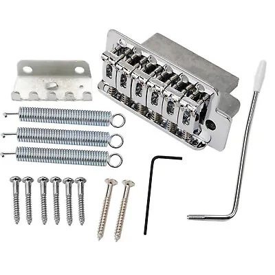 Chrome Tremolo Bridge System For Fender Stratocaster Strat Electric Guitar Parts • $21.99