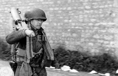 $4.95 • Buy WW2 Picture Photo D-day US Soldier M1917 Browning Machine Gun 0248