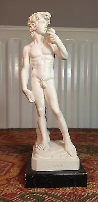 Alabaster Figurine Of Michelangelo's David 24 Cm Tall • £24